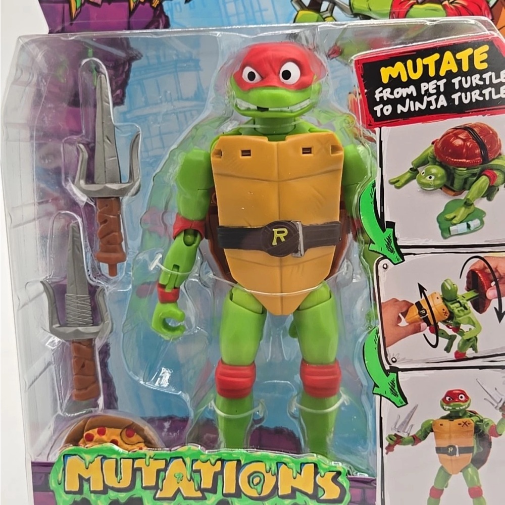 Mutations Ninja Turtle Action Figure - Green and Red